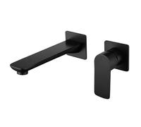 ZYCDP Rubinetto Bagno Lavabo Incasso a Cascata Miscelatore Bagno Monocomando in Ottone Nero