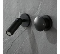 ZYCDP Rubinetto Bagno Lavabo Incasso Girevole Miscelatore Bagno Ottone con 2 Modalità Nero