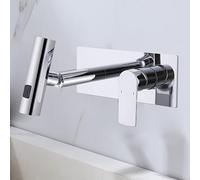 ZYCDP Rubinetto Bagno Lavabo Incasso Monocomando Miscelatore Bagno Girevole a 360° in Ottone Cromo