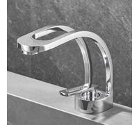 ZYCDP Rubinetto Bagno Lavabo Moderno Rubinetto Lavandino Bagno Monocomando in Ottone Cromo