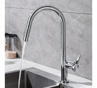 ZYCDP Rubinetto Cucina con Doccetta Estraibile Girevole 360 Miscelatore Cucina Calda e Fredda Cromato