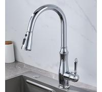 ZYCDP Rubinetto Cucina con Doccetta Estraibile Rubinetto Cucina Girevole 360 con 2 Moda Cromato