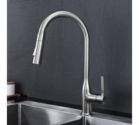 ZYCDP Rubinetto da Cucina con Doccetta Estraibile Ottone Rubinetto Cucina Monocomando Spazzolato