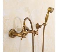 ZYCDP Rubinetto Doccia da Muro Ottone Rubinetto Vasca da Bagno Vintage Calda E Fredda Antico