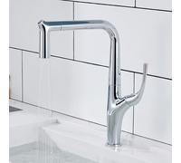 ZYCDP Rubinetto Lavabo Cucina Estraibile con 2 Modas Miscelatore Cucina acqua Calda e Fredda Cromato