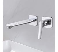 ZYCDP Rubinetto Lavabo Incasso Miscelatore Lavabo Bagno Monocomando acqua Calda e Fredda Cromo