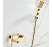 ZYCDP Rubinetto per Vasca da Bagno a Muro con Doccia Miscelatore Doccia Monocomando Oro
