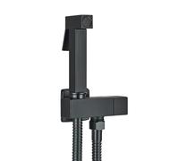 ZYCHSJXA Rubinetto Bidet da Bagno in Ottone con Miscelatore a doccetta Singola per Acqua Fredda e Getto a Getto (Nero Opaco)