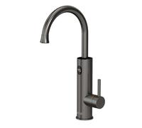 ZYCHSJXA Rubinetto Elettrico per Acqua Calda istantanea 220 V con scaldabagno istantaneo e Display Digitale (Grigio)