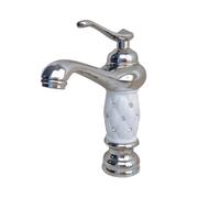 ZYCHSJXA Rubinetto per lavabo da Bagno con Miscelatore Acqua Calda e Fredda, Corpo in Rame Crane Diamond, Rubinetto per lavabo (Alta qualità)
