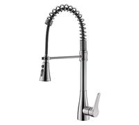 ZYCHSJXA Rubinetto per lavello da Cucina, Montaggio su Piano, Miscelatore Acqua Calda e Fredda per Installazione a Maniglia Singola con Estrazione Verso Il Basso