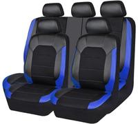 ZYCQ Coprisedili Auto per Citroen Grand C4 Grand Picasso SpaceTourer Wagon Live Pack/Feel,Pelle Traspirante Impermeabile Antiscivolo Set Completo Copri-Sedile,C/Blue