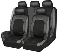ZYCQ Coprisedili Auto per Ford B-Max 2012-2018,Pelle Traspirante Impermeabile Antiscivolo Set Completo Copri-Sedile,D/Grey