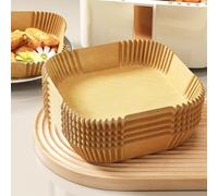 Zydiwo 100 Pezzi Carta Forno Per Friggitrice Ad Aria 20/24cm Carta da Forno Antiaderente BPA Free per 4.5-7L Air Fryer per Air Fryer Forno Padelle Microonde (Quadrato)
