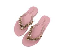 ZYDLMBJL Ciabatte da Doccia, Infradito estive da Donna - Sandali da Spiaggia Leggeri for Un Comfort Casual(Pink,38 EU)