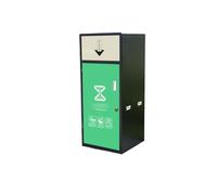 ZYDLMBJL Contenitori per rifiuti esterni, Grande bidone for la raccolta differenziata da esterno con coperchio for aree pubbliche(Green,L)
