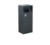 ZYDLMBJL Contenitori per rifiuti esterni, Posacenere for esterni in acciaio inossidabile for uso commerciale e for hall di hotel(Gray,S)