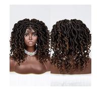 ZYDLMBJL Parrucche di Capelli Umani, Innovazioni nel Pizzo: svelate Le Ultime novità in Fatto di Copricapo e Parrucche Intrecciate: Your Frontier(Dark Brown)