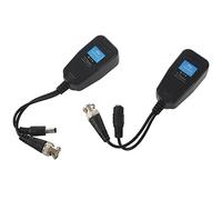 Zyeatary Balun Video Passivo HD-CVI/TVI/AHD con Connettore di Alimentazione e Trasmettitore Dati RJ45 CAT5 1 Coppia
