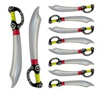 ZYEKIU 10 Pezzi Gonfiabile per Bambini Spada Pirata, Gioco di Spada Pirata Gonfiabile Spada, Spada Giocattolo, Pirati Coltello Gonfiato Spade, Costume Pirata Bambino per Compleanno (Tipo 2)
