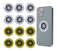 ZYEKIU 12 Pezzi Protezione Radiazioni Cellulare Adesivi Adesivo Antiradiazioni Adesivo di Protezione Dalle Radiazioni di Ioni Negativi per Telefoni Cellulari Laptop Tablet TV Ecc (Oro/Argento)