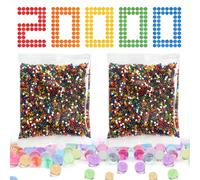 ZYEKIU 20000 Pezzi Perle d'Acqua, Palline Gel per Piante, Biodegradabile, Ecologico e può Essere Utilizzato per Decorare Gli Spazi Abitativi Lavori Artigianali e per Matrimoni e Feste (Multicolore)