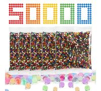 ZYEKIU 50000 Pezzi Perle d'Acqua, Palline Gel per Piante, Biodegradabile, Ecologico e può Essere Utilizzato per Decorare Gli Spazi Abitativi Lavori Artigianali e per Matrimoni e Feste (Multicolore)