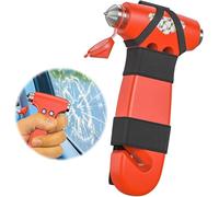 ZYEKIU Rompi Vetro Auto Emergenza, Taglia Cinture di Sicurezza e Rompivetro, Strumento di Fuga di Emergenza 3 in 1, Martelli di Emergenza per Finestre Adatto a Vari Veicoli (Arancio)