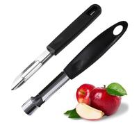 ZYEKIU Set da 2 Pezzi Pelapatate/Togli Torsolo Mela Pelapatate Professionale Pela Patate Affilato in Acciaio Inox con Facile Impugnatura Antiscivolo Adatto per Frutta e Verdura Cucina Sbuccia Mela