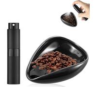 ZYEKIU Tazza Dosatrice per Chicchi di Caffè Tazza Dosatrice Caffè in Ceramica con Bottiglia Spray RDT, Vassoio Dosatore Grani Set Di Tazze Dosatrici per Caff Regalo per Gli Amanti