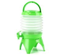 ZYETGH Tanica per acqua pieghevole con rubinetto, 7,5 litri, contenitore pieghevole portatile, contenitore per acqua, verde, con rubinetto, dispenser per bevande per campeggio, escursioni, picnic