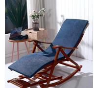 ZYFAB Corduroy Chaise Lounge Cuscino con Schienale Antiscivolo Un Pezzo Cuscino della Sedia Cuscino del Sedile con Copertura Rimovibile Sedia Non Inclusa,E,50 * 165cm(19.69 * 64.96inch)
