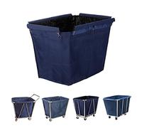 ZYFC Borse di Ricambio per Cesto per Biancheria Extra Large Borsa per Carrello per Biancheria Commerciale Panno Oxford Gancio in Ferro in Metallo Lavabile in Lavatrice Borsa di Ricambio in Tessuto