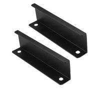 ZYFH8992 2 Pcs Tiretti Armadio invisibile Maniglie Nascosto Pomello Cassetto Angolo retto Manopole Da Cucina Pull Lega di alluminio tirettiera Mobili Manopola dell'armadio (200mm,Nero)