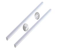 ZYFH8992 2 Pcs Tiretti dell'armadio Rotondo A forma di T Maniglie Bianco Pomello Cassetto Manopole Da Cucina Pull tirettiera Mobili Lega di alluminio Manopola Camera Da Letto (Lunghezza 800mm)