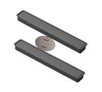 ZYFH8992 2Pcs Tiretti nascoste in Lega di alluminio Maniglia ribaltabile Pomello per cassetti tirettiera incasso per porta scorrevoli a scomparsa Maniglione Armadio invisibile Cucina (165mm,Grigio)