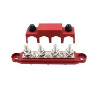ZYFHYU 12V 250A Positivo Negativo M8 M10 Bus Bar Terminale Blocco di distribuzione dell'energia della batteria con coperchio for camper barca CAMPER camion per Auto Camion Barca(M8 Red)