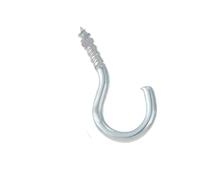 ZYFHYU 50/20/10/5 pezzi gancio a tazza da soffitto con vite, cornice for foto, lampada pianta, luce, mobile, attrezzo, bullone ad occhiello, a spirale, a a C per Legno, Piante,Tazze(65mm 10pcs)