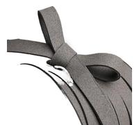 ZYFHYU Flat Suede Braided Cord Leather Belt for Jewelry Making DIY Handmade Bracelet Cords 5yards 10MM per lavori Artigianali, Gioielli, Braccialetti INT(16 Dark Grey)