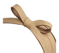 ZYFHYU Flat Suede Braided Cord Leather Belt for Jewelry Making DIY Handmade Bracelet Cords 5yards 10MM per lavori Artigianali, Gioielli, Braccialetti INT(14 Camel)