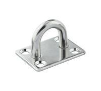 ZYFHYU Ganci per occhielli in acciaio inossidabile 1pc In Acciaio Inox 316 Piazza Pad Occhio Piastra Gancio 5mm/6mm/8mm Heavy Duty Soffitto parete Nautica Yacht Ombra A Vela Marine(8mm)