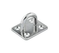 ZYFHYU Ganci per occhielli in acciaio inossidabile 1pc In Acciaio Inox 316 Piazza Pad Occhio Piastra Gancio 5mm/6mm/8mm Heavy Duty Soffitto parete Nautica Yacht Ombra A Vela Marine(6mm)