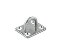 ZYFHYU Ganci per occhielli in acciaio inossidabile 1pc In Acciaio Inox 316 Piazza Pad Occhio Piastra Gancio 5mm/6mm/8mm Heavy Duty Soffitto parete Nautica Yacht Ombra A Vela Marine(5mm)