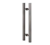 ZYFHYU Maniglia for porta doccia in vetro, acciaio inossidabile, set di maniglie for porte da fienile, accessori for ferramenta per box doccia, bagno con doccia(Black Titanium,A800mm(B500mm))