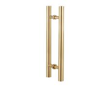 ZYFHYU Maniglia for porta doccia in vetro, acciaio inossidabile, set di maniglie for porte da fienile, accessori for ferramenta per box doccia, bagno con doccia(Yellow Titanium,A600mm(B400mm))