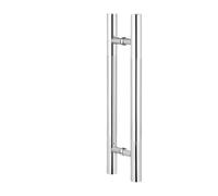 ZYFHYU Maniglia for porta doccia in vetro, acciaio inossidabile, set di maniglie for porte da fienile, accessori for ferramenta per box doccia, bagno con doccia(Silver,A800mm(B500mm))
