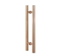 ZYFHYU Maniglia for porta doccia in vetro, acciaio inossidabile, set di maniglie for porte da fienile, accessori for ferramenta per box doccia, bagno con doccia(Rose Gold,A1000mm(B700mm))