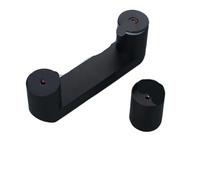 ZYFHYU Maniglie for porte doccia, maniglie in vetro, scorrevoli, bagno, nere box, 145 mm per box doccia, bagno con doccia(Color 2)