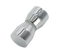 ZYFHYU Pomello for porta in vetro con due ante lega di alluminio, maniglia singola, mobiletto doccia da bagno, ferramenta la casa per box doccia, bagno con doccia(Color 2)