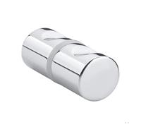 ZYFHYU Pomello for porta in vetro con due ante lega di alluminio, maniglia singola, mobiletto doccia da bagno, ferramenta la casa per box doccia, bagno con doccia(Color 1)